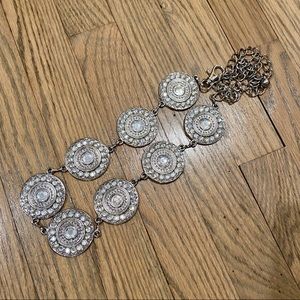 Silver rhinestone belt